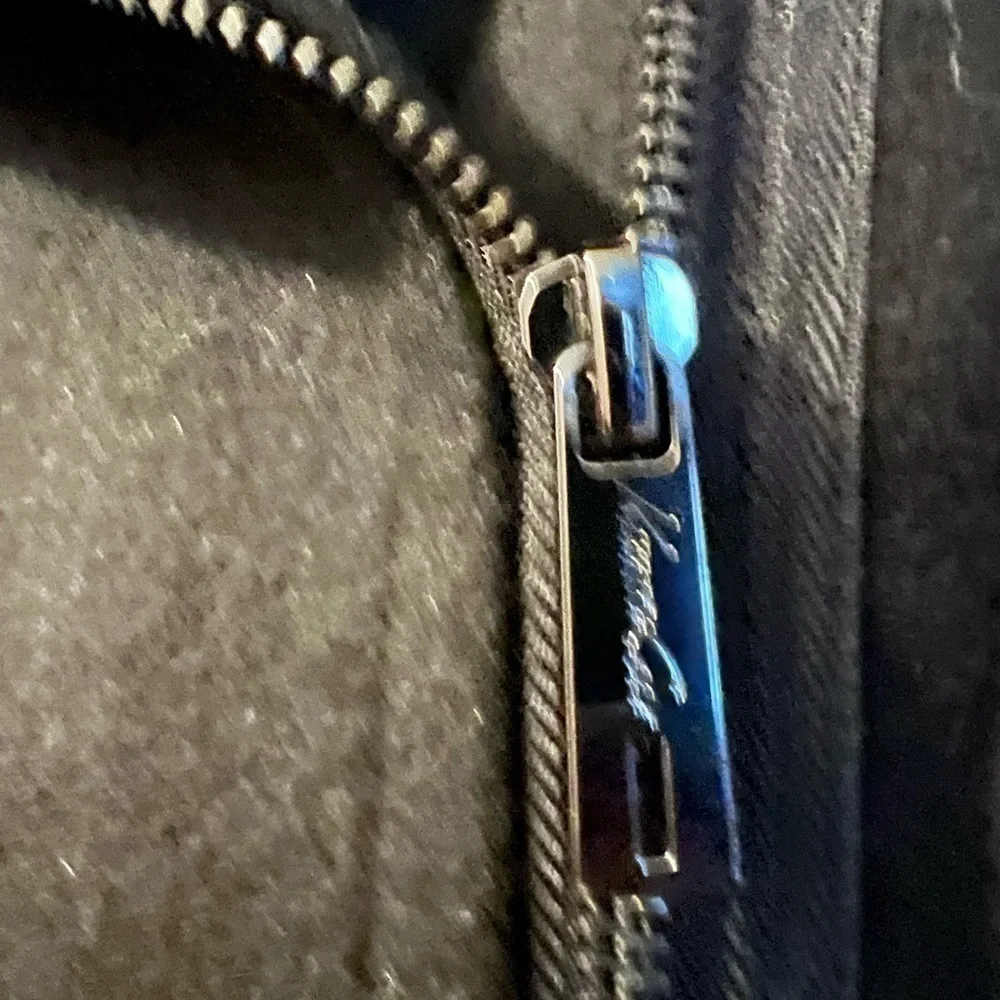 𝅺kenneth Cole Black Wool Blend Belted Trench - Picture 4 of 8